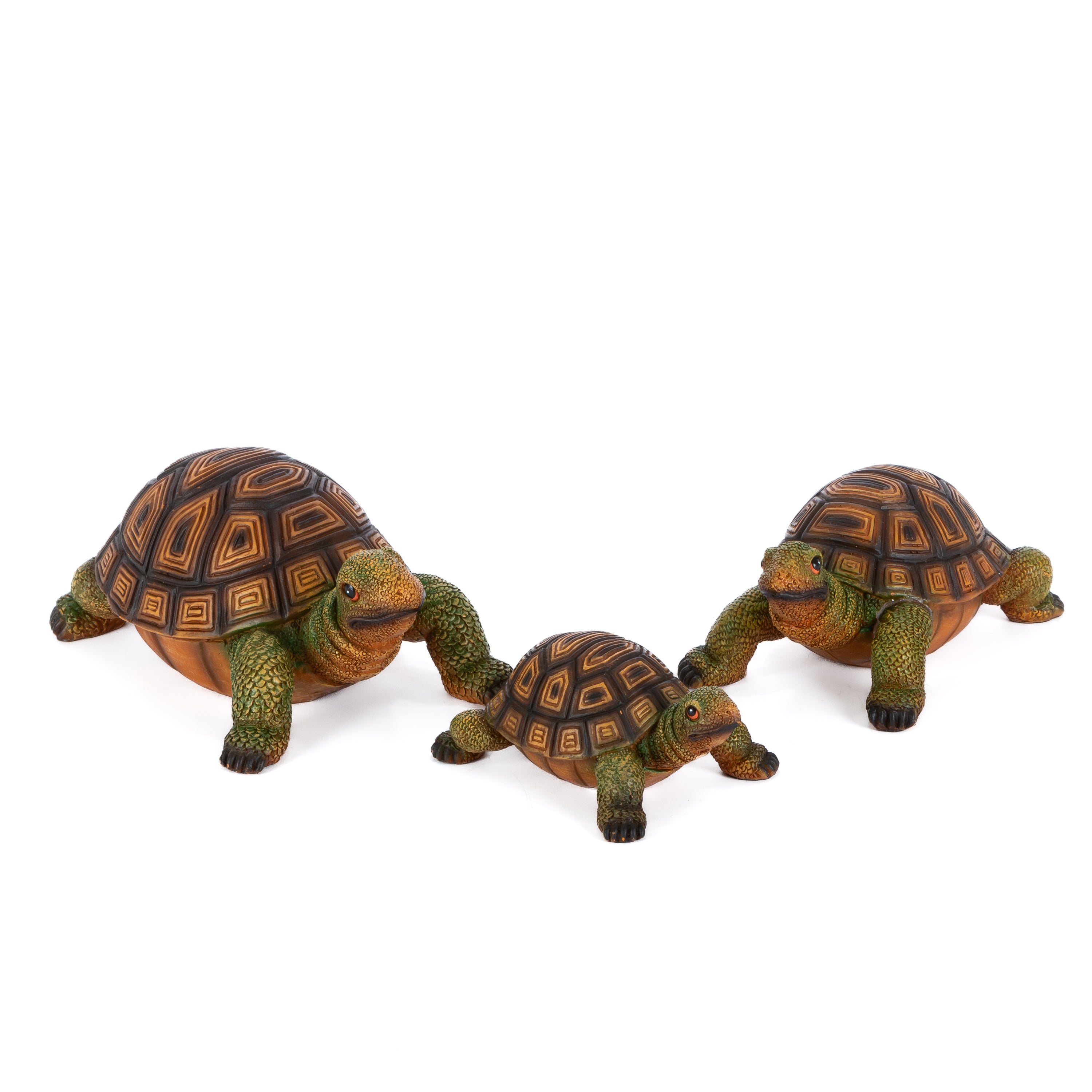 Resin Turtle Figurines, set of 3